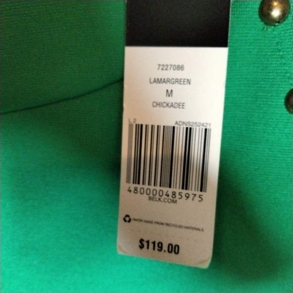 Cynthia Rowley Lamargreen Dress sheath sze medium sleeveless decorative buttons - Picture 5 of 10